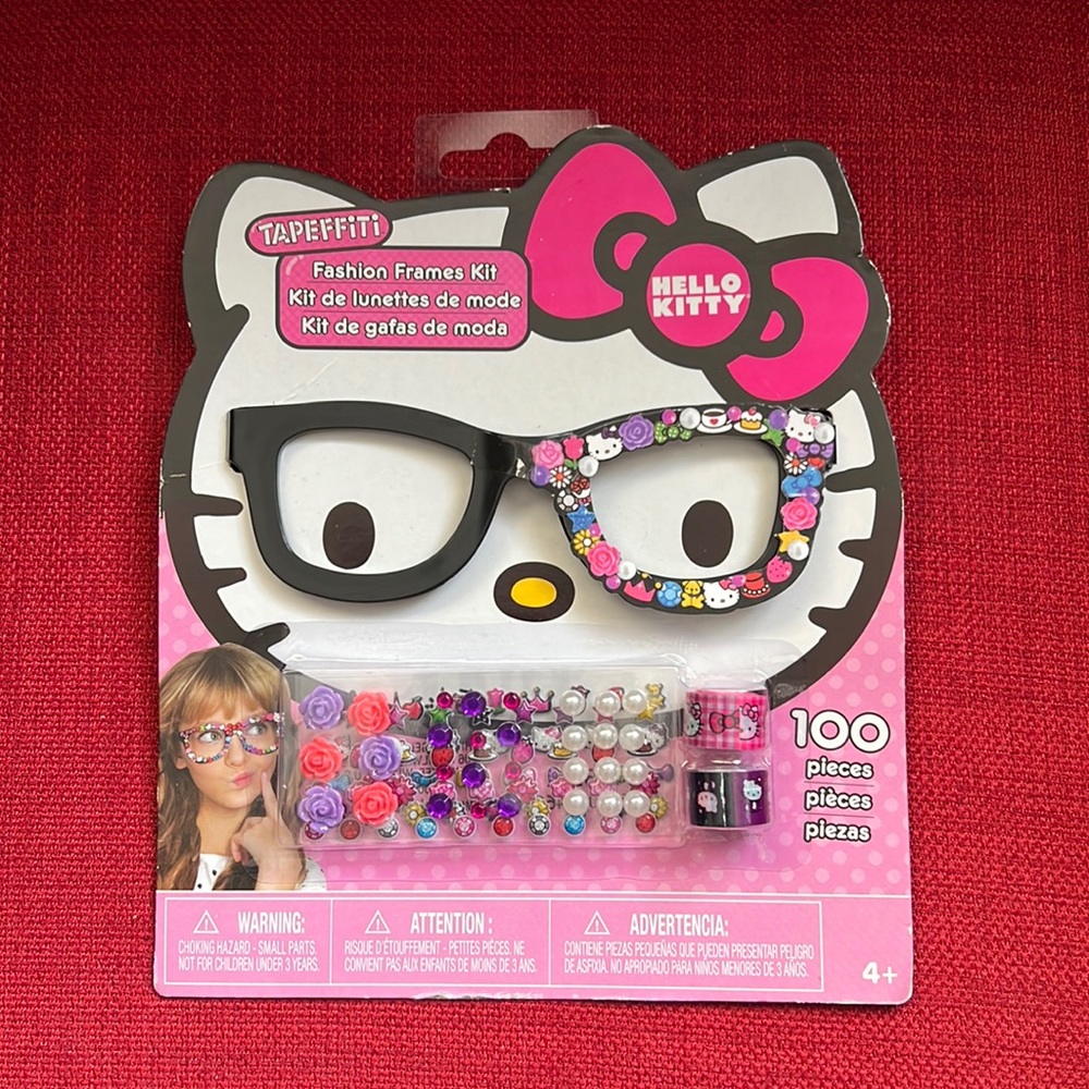 Sanrio Hello Kitty NERD glasses black fashion frame kit